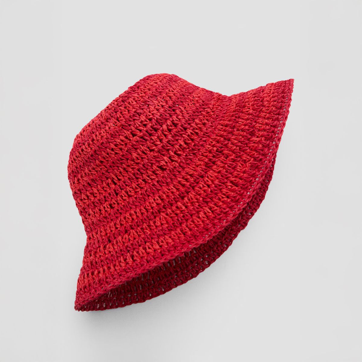 MANGO - Sombrero Bucket Fibra Natural Mujer Mango