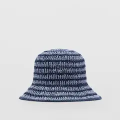 MANGO - Sombrero Bucket Fibra Natural Mujer