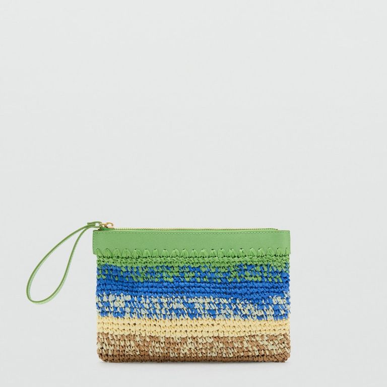 MANGO Pochette Fibra Natural Degradado Mujer