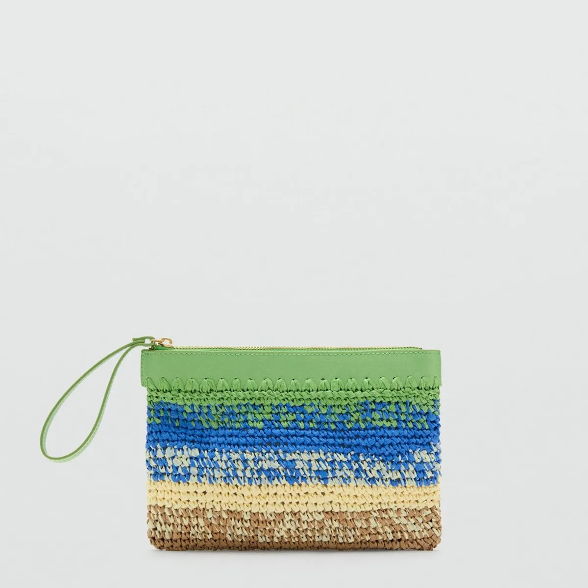 MANGO - Pochette Fibra Natural Degradado Mujer Mango