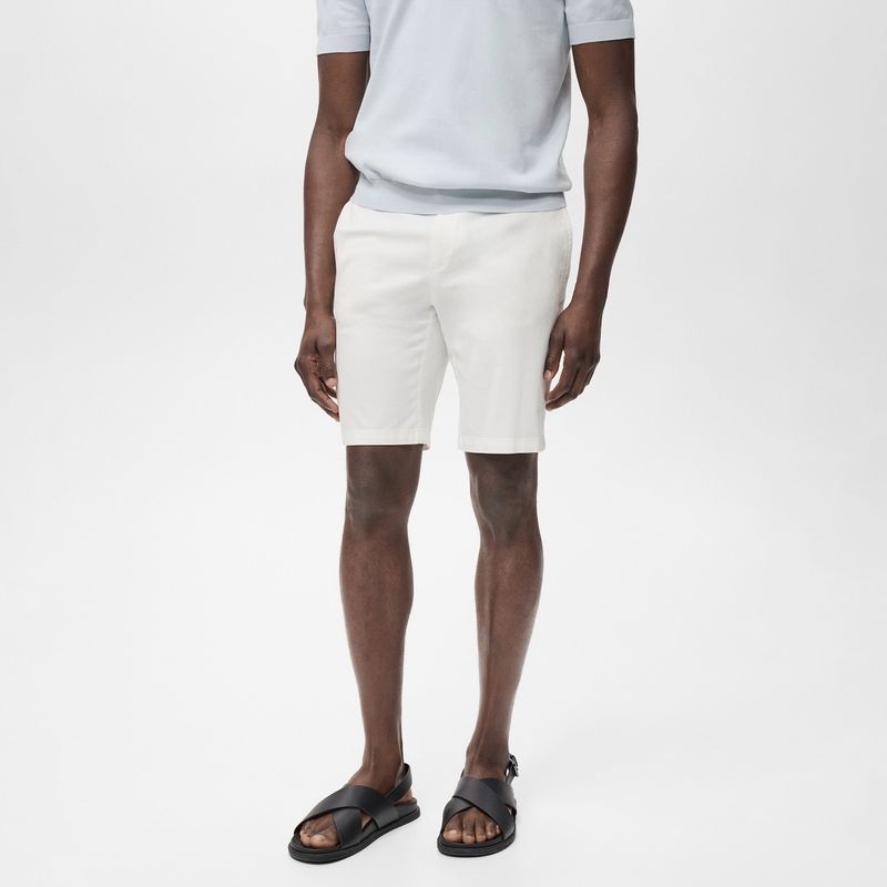 MANGO MAN - Bermuda Gracia Algodón Slim Fit Hombre Mango Man