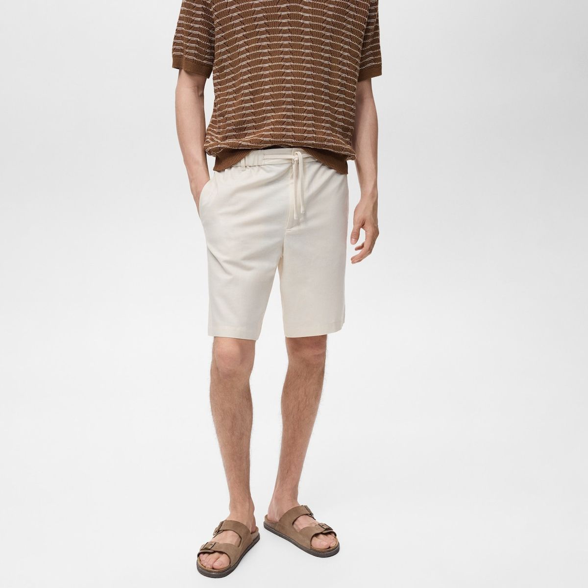 MANGO MAN - Bermuda Cabrera Recto Algodón Hombre Mango Man