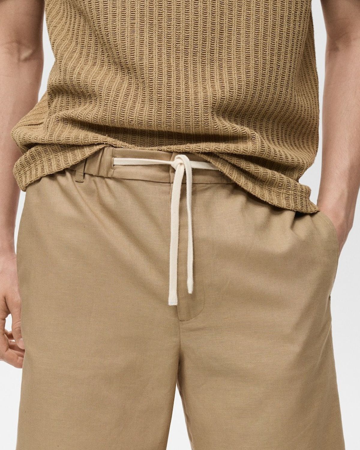 MANGO MAN Bermuda Cabrera Recto Algodón Hombre Mango Man