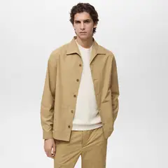 MANGO MAN - Chaqueta Algodón Bolsillo Hombre