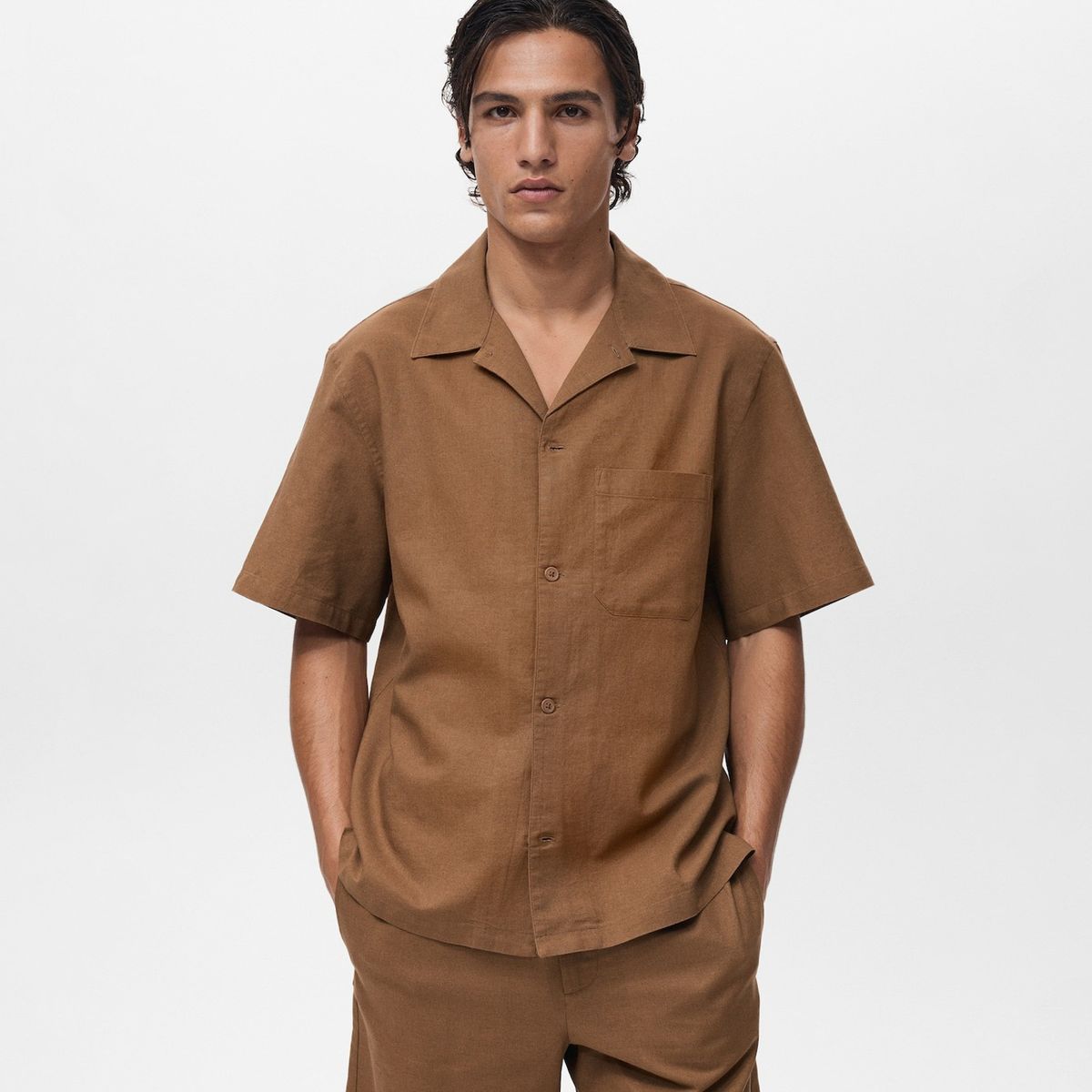 MANGO MAN - Camisa Cabrera Regular Fit Algodón Hombre Mango Man