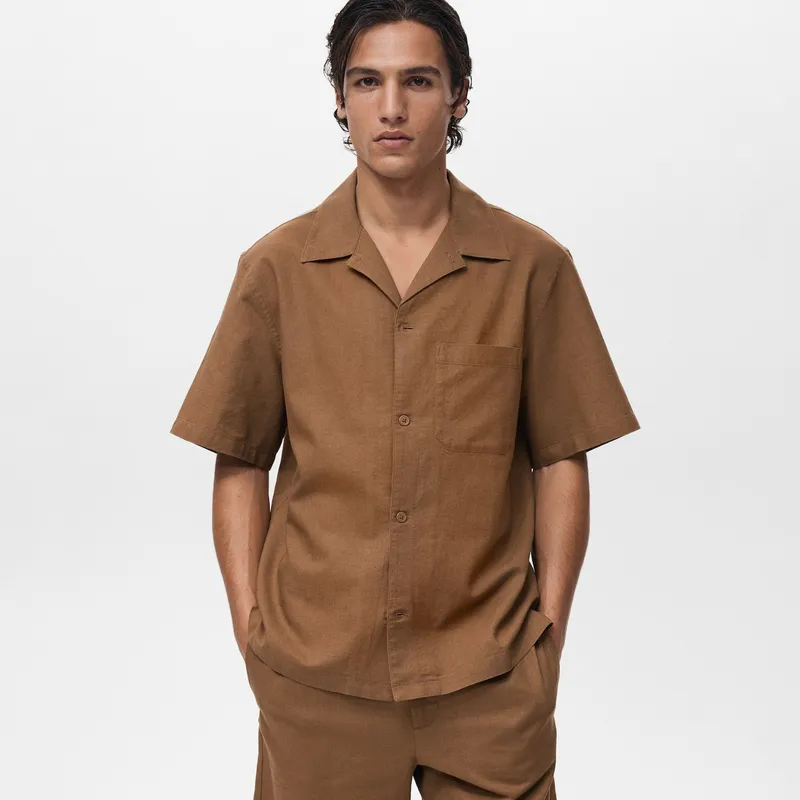 MANGO MAN - Camisa Cabrera Regular Fit Algodón Hombre Mango Man
