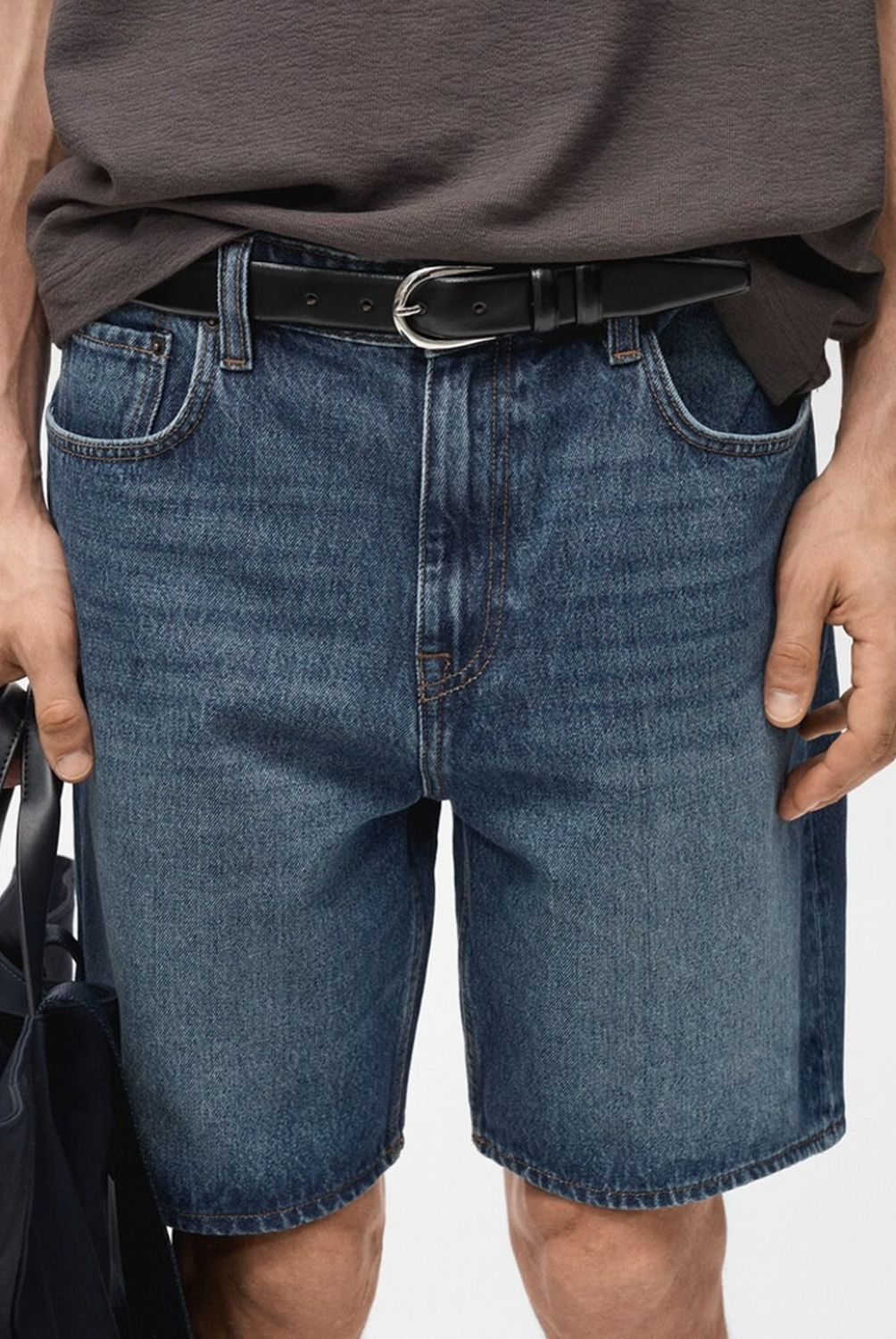 MANGO MAN - Bermudas Jarod Jeans 100% Algodón Recto Hombre Mango Man