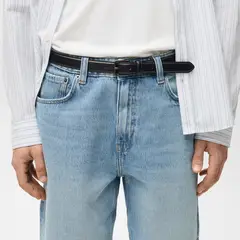 MANGO MAN - Bermudas Jarod Jeans 100% Algodón Recto Hombre