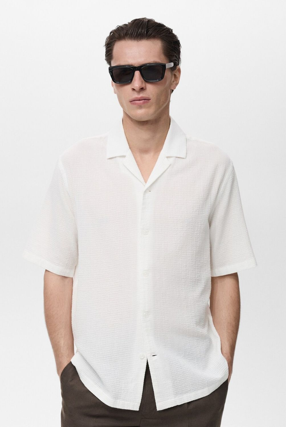 MANGO MAN - Camisa Deia 100% Algodón Regular Fit Hombre Mango Man
