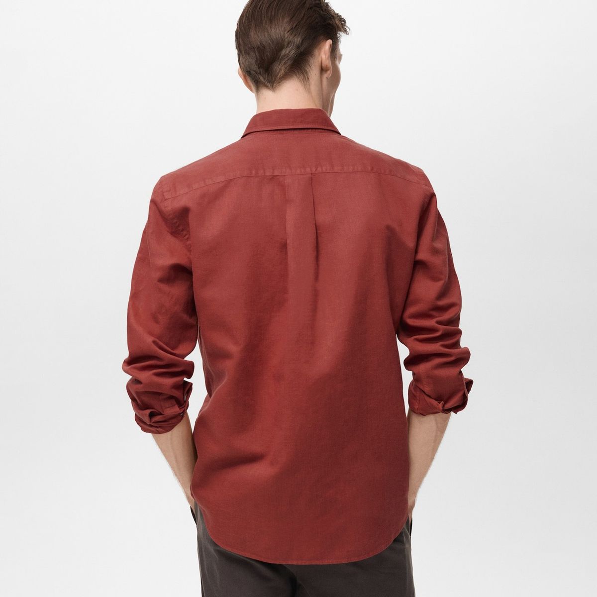 MANGO MAN - Camisa Avispag Lino Fit Clásico Hombre Mango Man