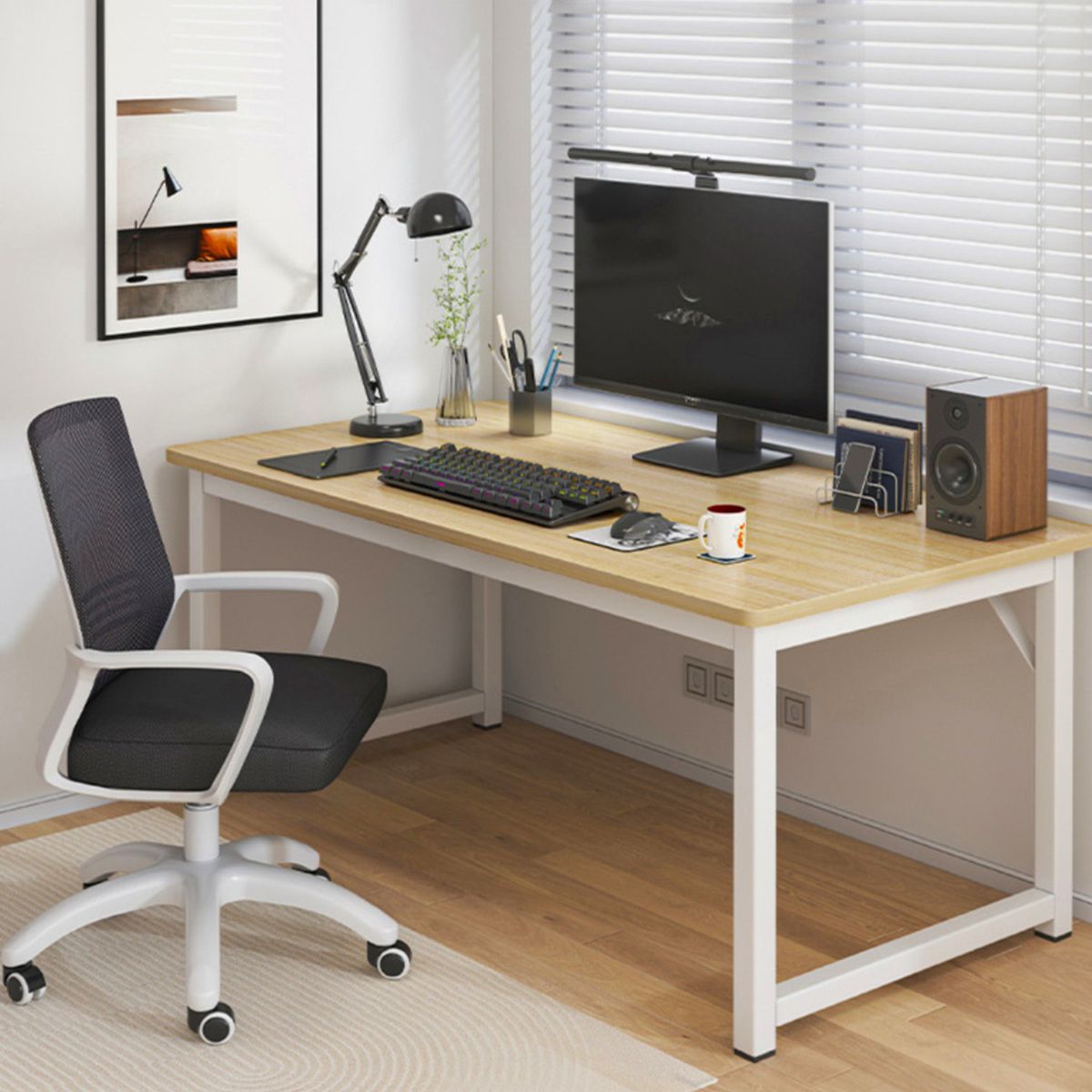 BE DESIGN - Escritorio Metal Classic Beige Blanco Be Design
