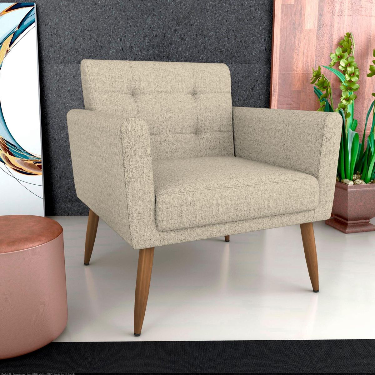 DECOCASA - Poltrona Cancun F-439 Decocasa