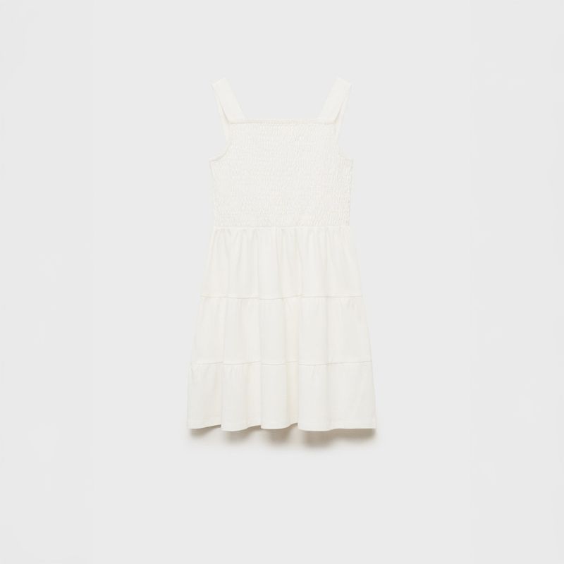 MANGO KIDS - Vestido Nido Abeja Algodón Niña Mango Kids