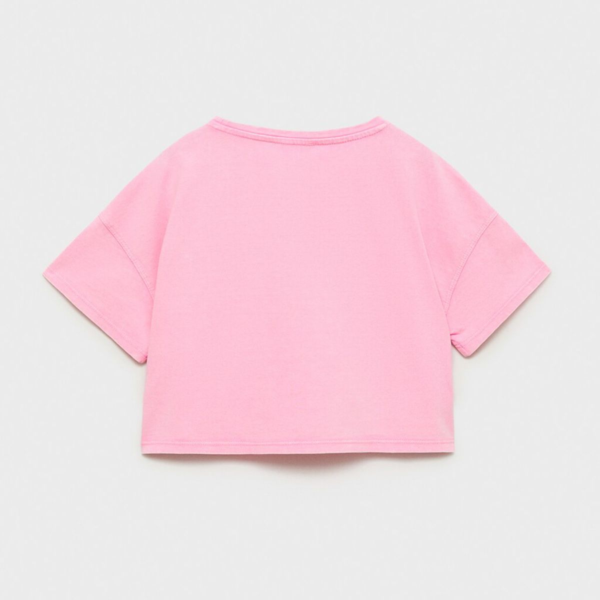 MANGO KIDS - Polera Mensaje Relieve Niña Mango Kids