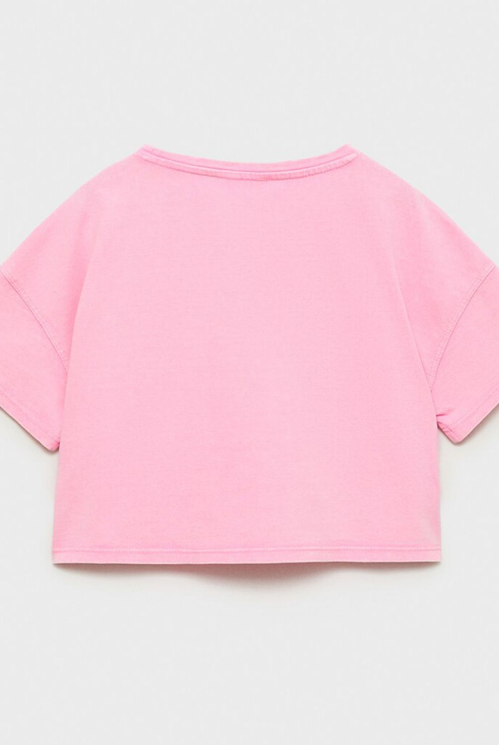 MANGO KIDS - Polera Mensaje Relieve Niña Mango Kids