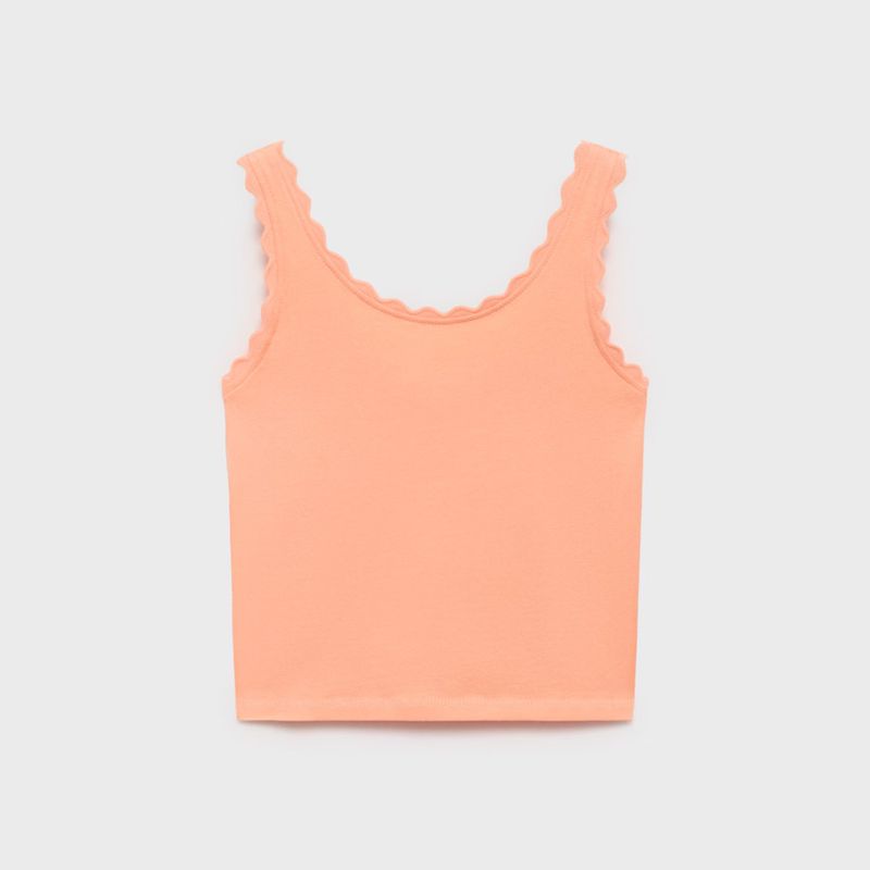 MANGO KIDS - Polera Tirantes Detalle Bordado Niña Mango Kids