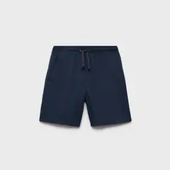 MANGO KIDS - Bermuda Lino Cintura Elástica Niño