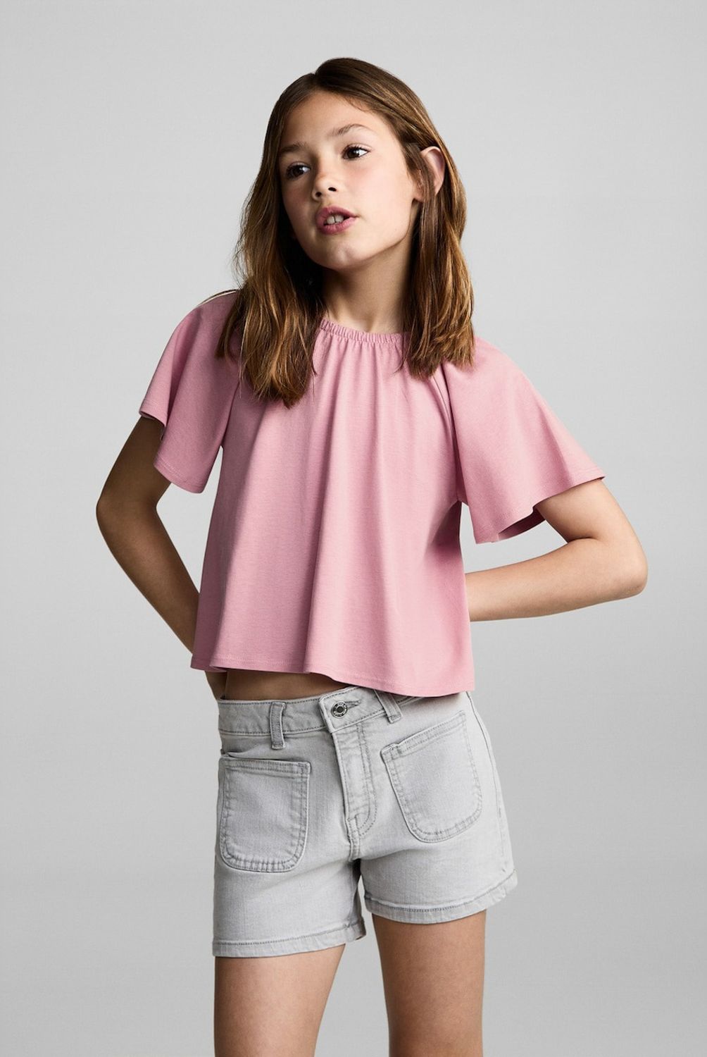 MANGO KIDS - Polera Espalda Cruzada Niña Mango Kids