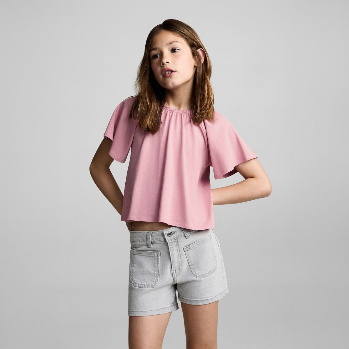 MANGO KIDS - Polera Espalda Cruzada Niña Mango Kids