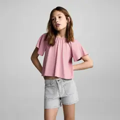 MANGO KIDS - Polera Espalda Cruzada Niña