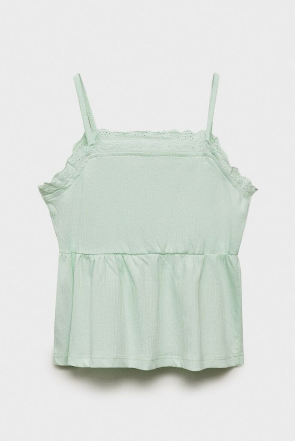 MANGO KIDS - Top Detalle Bordado Suizo Niña Mango Kids