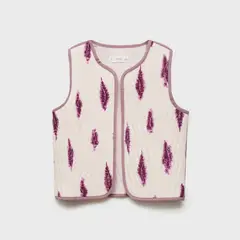 MANGO KIDS - Chaleco Acolchado Estampado Niña