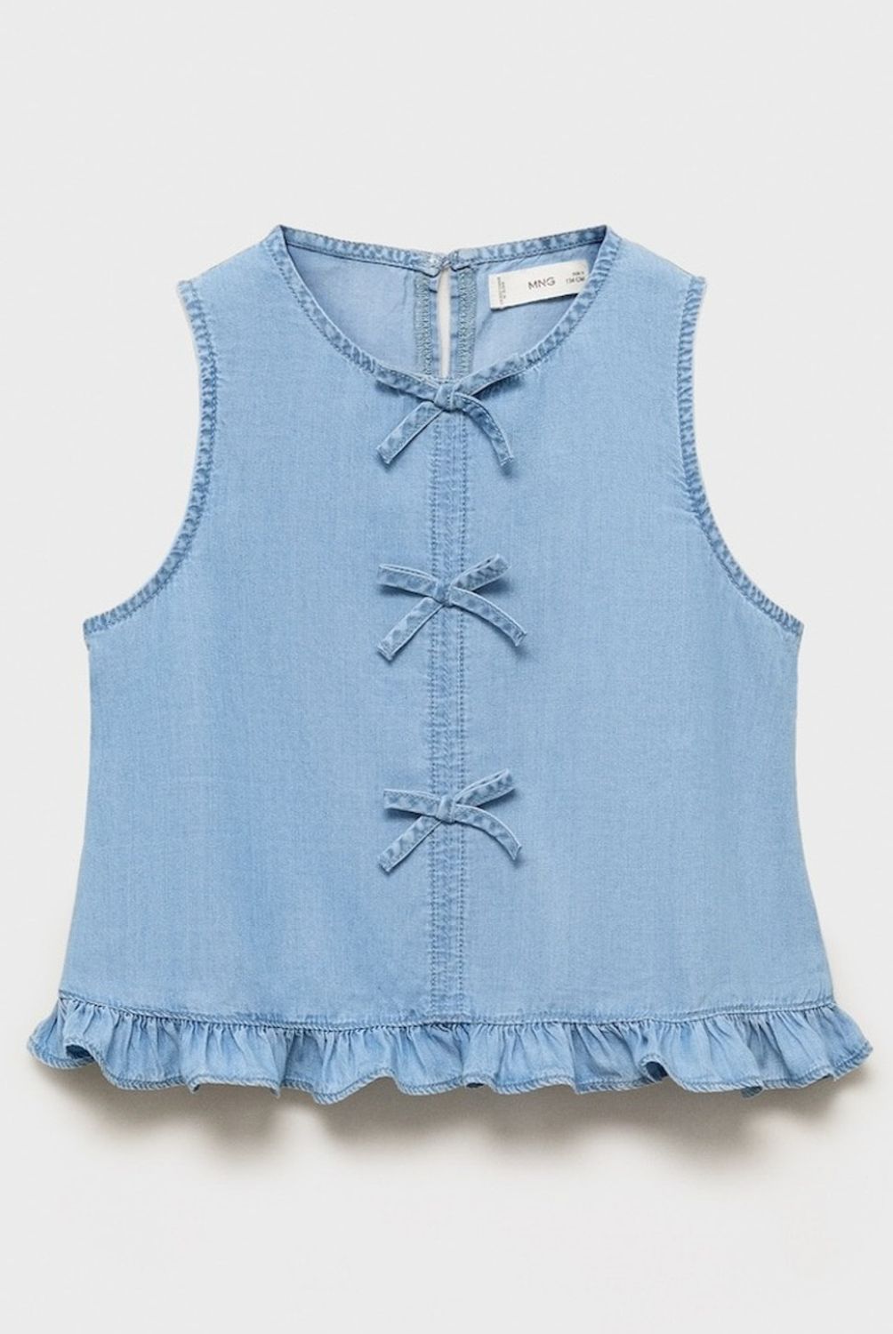 MANGO KIDS - Blusa Fluida Lazos Niña Mango Kids