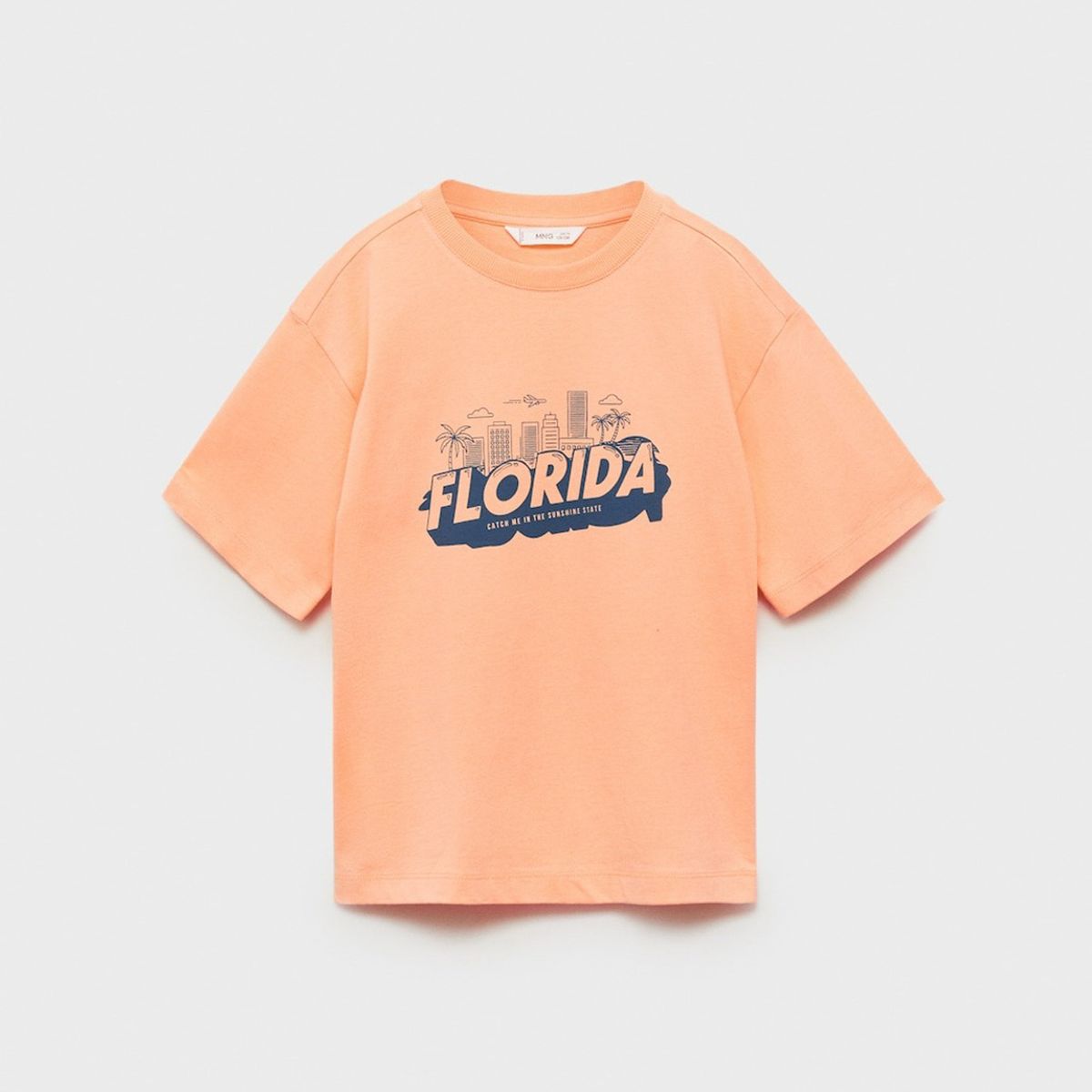 MANGO KIDS - Polera Estampada Manga Corta Niño Mango Kids