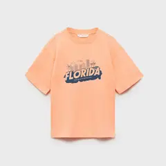 MANGO KIDS - Polera Estampada Manga Corta Niño