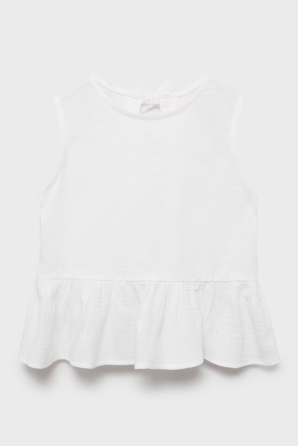 MANGO KIDS - Polera Volantes Lazo Niña Mango Kids