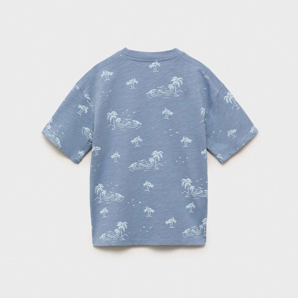 MANGO KIDS - Polera Estampado Palmeras Niño Mango Kids