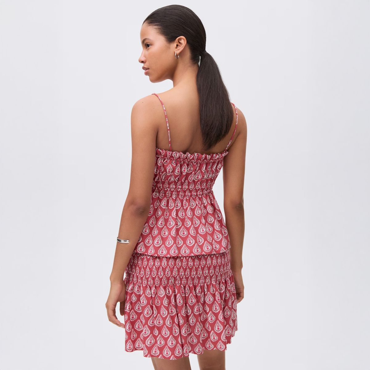 MANGO TEEN - Top Tirantes Estampado Mujer Mango Teen