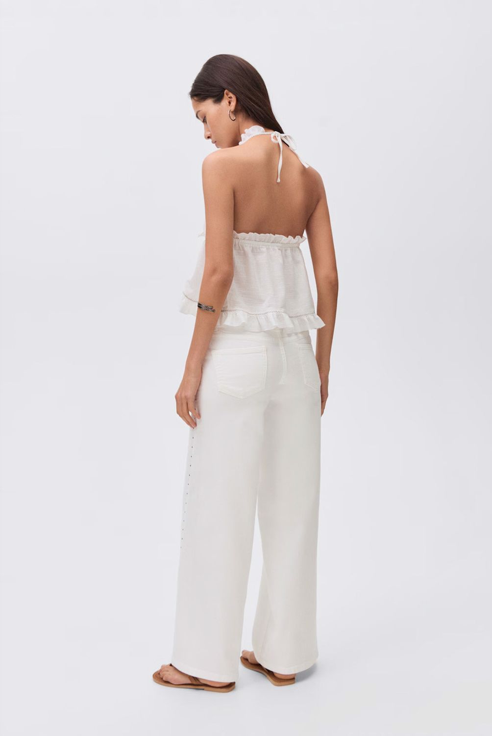 MANGO TEEN - Jeans Low Waist Tachuelas Mujer Mango Teen