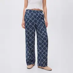 MANGO TEEN - Pantalón Recto Estampado Mujer