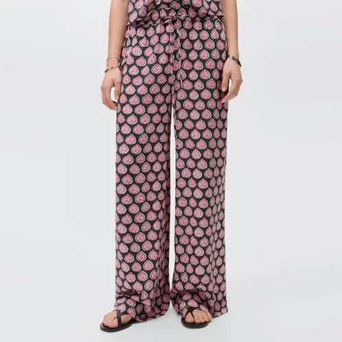 MANGO TEEN - Pantalón Recto Estampado Mujer