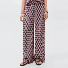 MANGO TEEN - Pantalón Recto Estampado Mujer