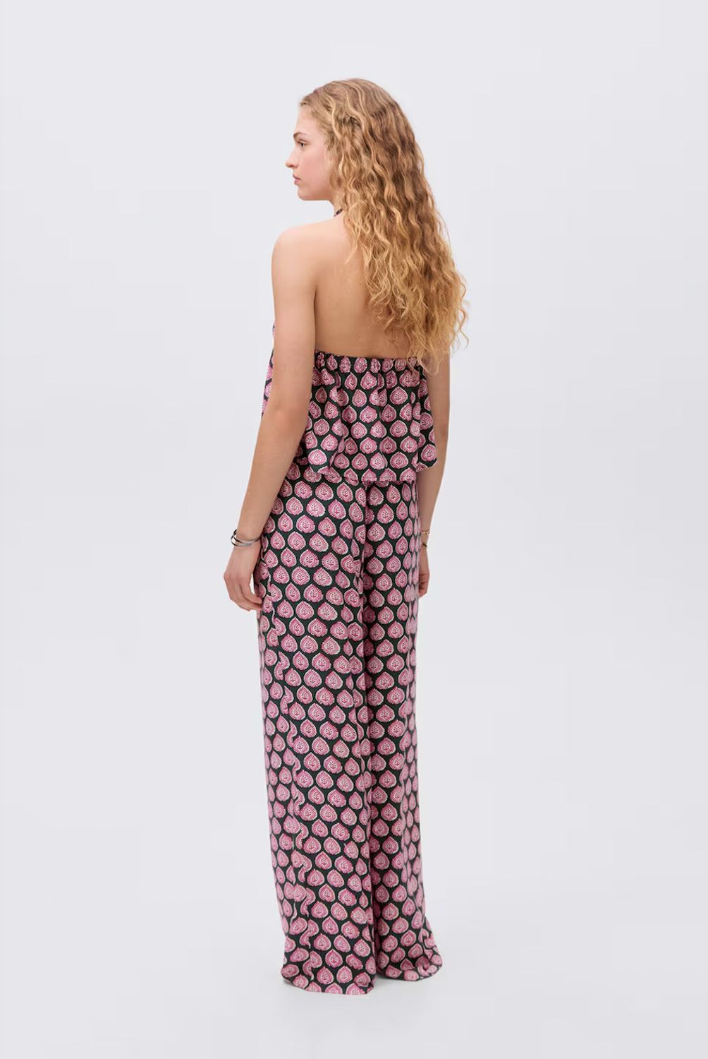 MANGO TEEN - Pantalón Recto Estampado Mujer Mango Teen