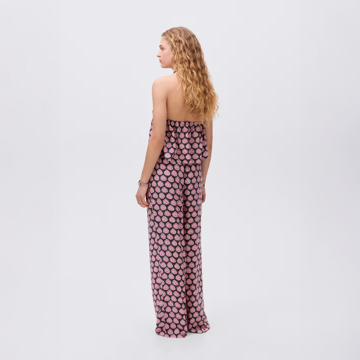 MANGO TEEN - Pantalón Recto Estampado Mujer Mango Teen