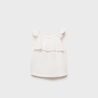 Polera Volante Textura Bebé Niña