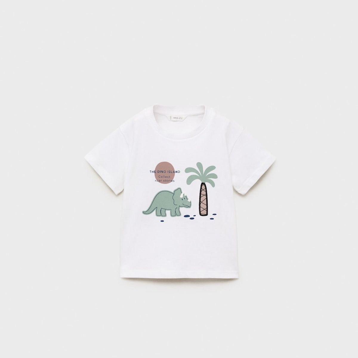 MANGO KIDS - Polera Algodón Dinosaurio Bebé Niño Mango Kids