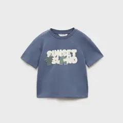 MANGO KIDS - Polera Estampada Manga Corta Bebé Niño