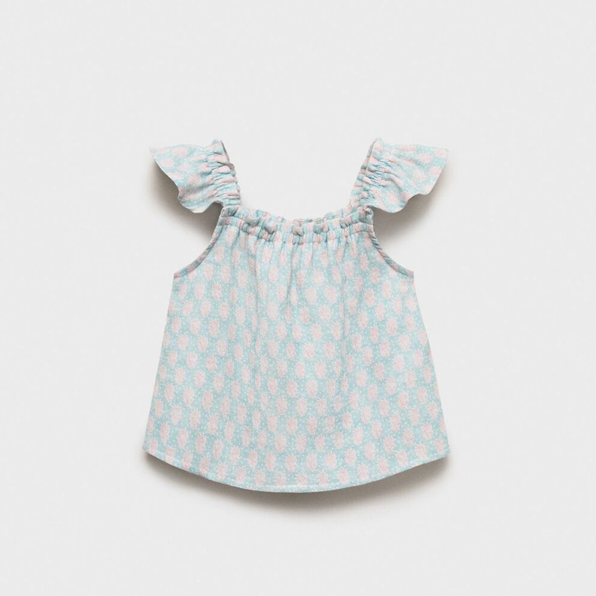 MANGO KIDS - Blusa Estampada Volantes Bebé Niña Mango Kids