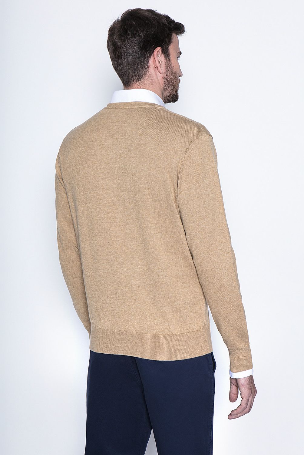FEROUCH - Sweater Cuello En V Algodón Hombre Ferouch
