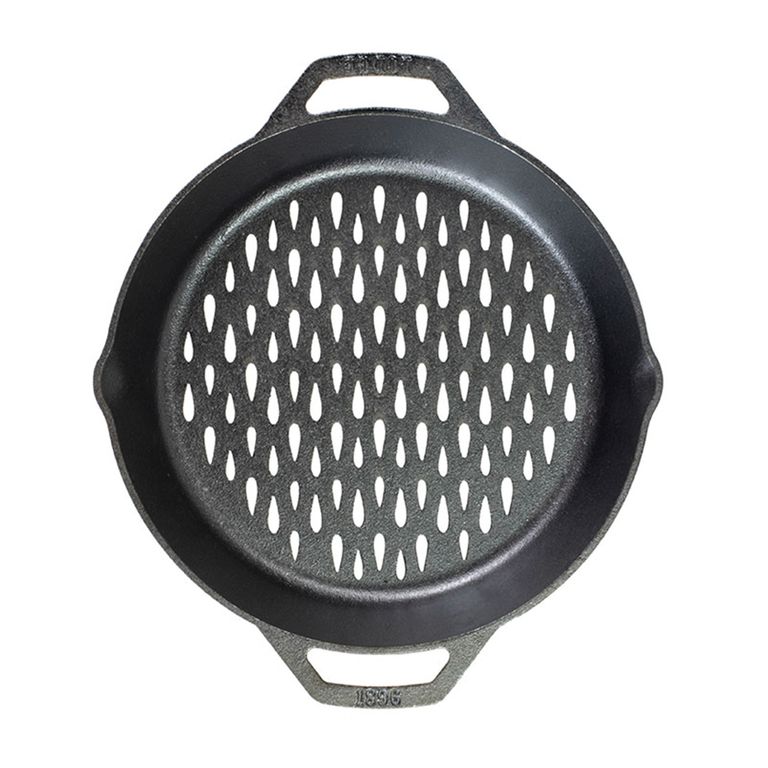Canasta Parrilla Doble Asa 30 Cm Fierro Fundido Cast Iron