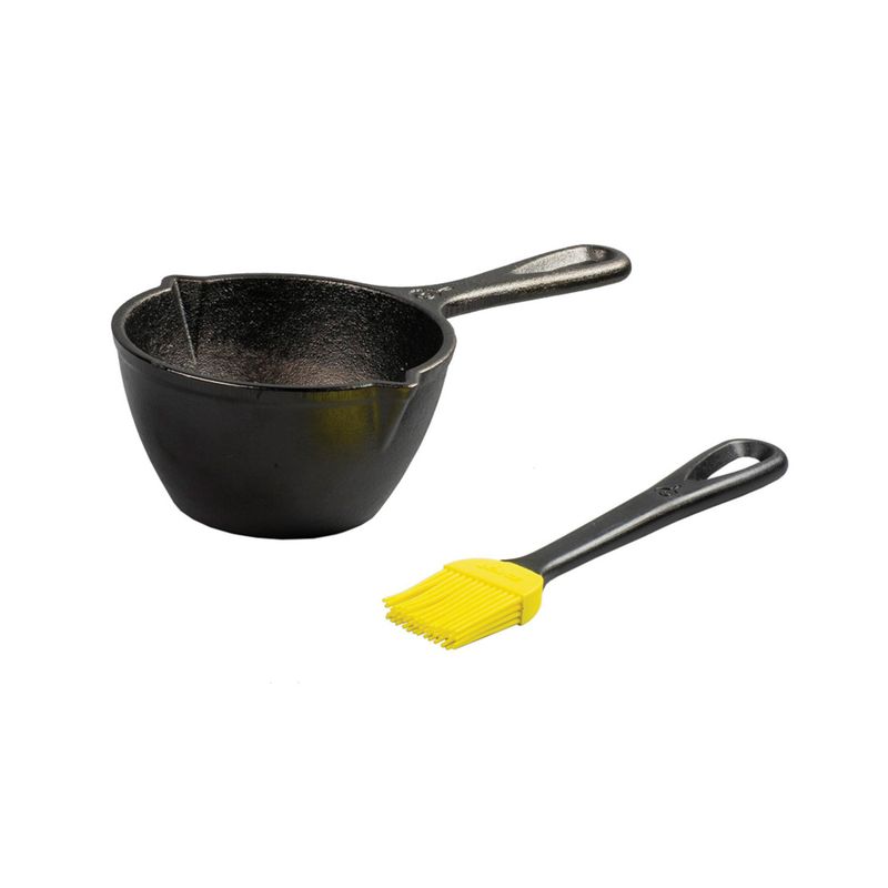 LODGE - Set Olla 13 Cm Para Derretir Y Pincel Cast Iron Lodge