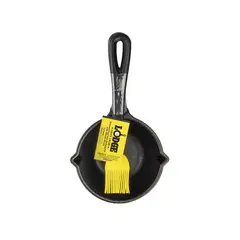 LODGE - Set Olla 13 cm para derretir y Pincel Cast Iron