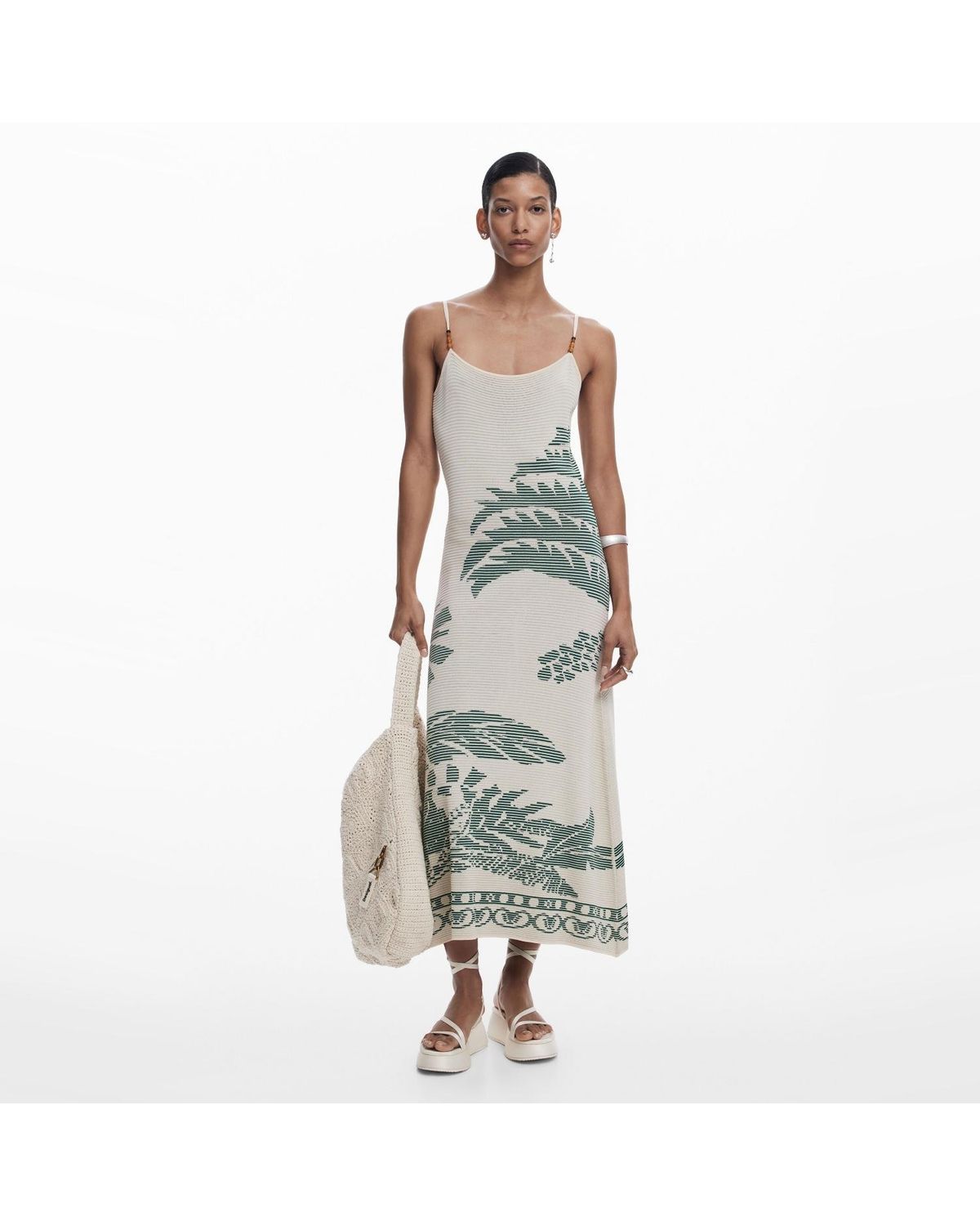 DESIGUAL Vestido Midi Mujer Desigual