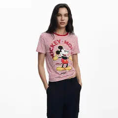 DESIGUAL - Polera Manga Corta Algodón Mujer