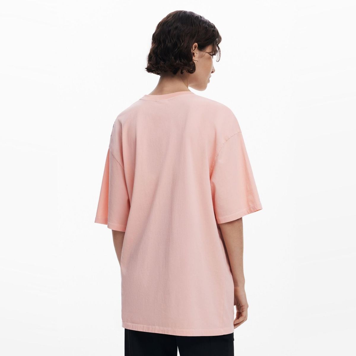 DESIGUAL - Polera Manga Corta Algodón Mujer Desigual