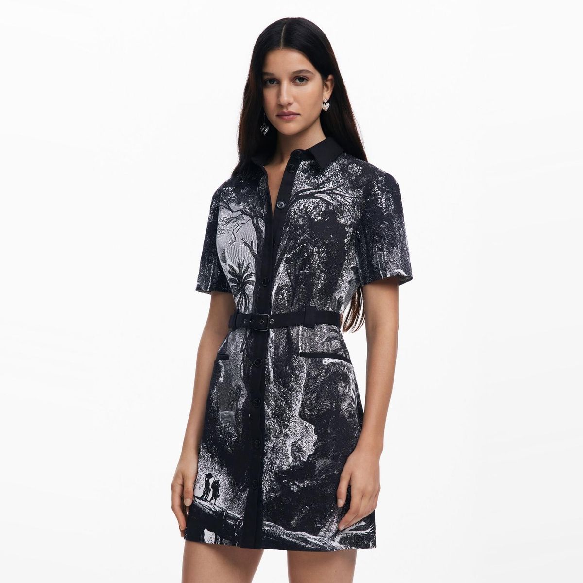 DESIGUAL - Vestido Mini Algodón Mujer Desigual